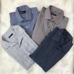 Four Pair Bar III Long Sleeve Dress Shirt Bundle